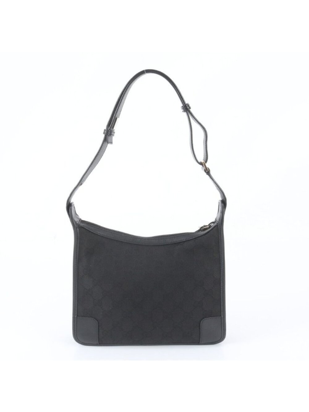 Gucci GG Canvas Leather Shoulder Bag